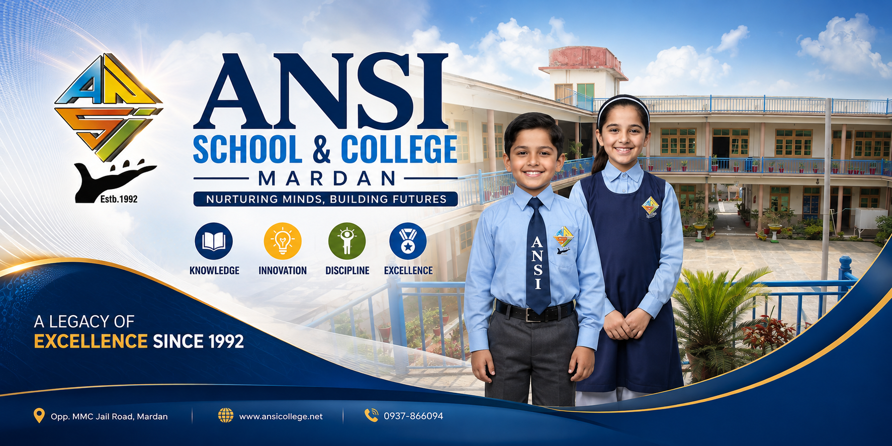 ANSI School & College Mardan — nurturing minds and building futures since 1992